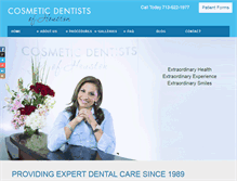 Tablet Screenshot of houstondental.com